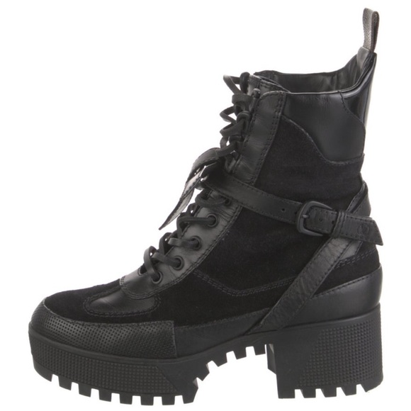 Louis Vuitton suede combat boots - Picture 1 of 5